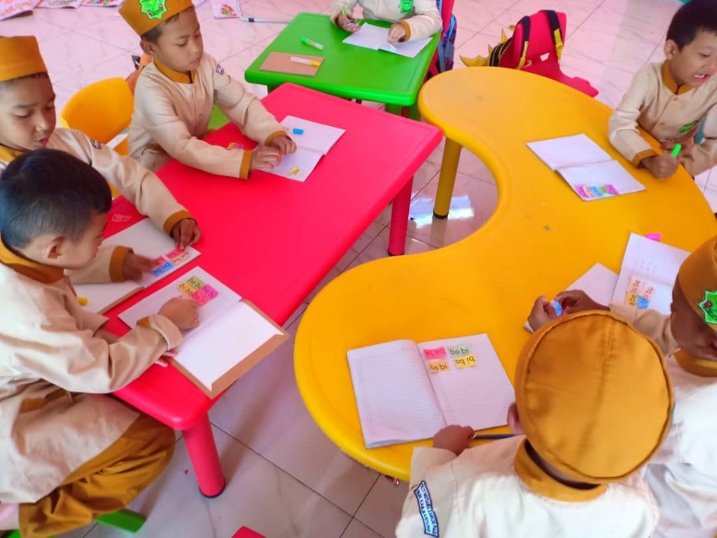 Anak-Anak TK IT MEP Bermain Kata