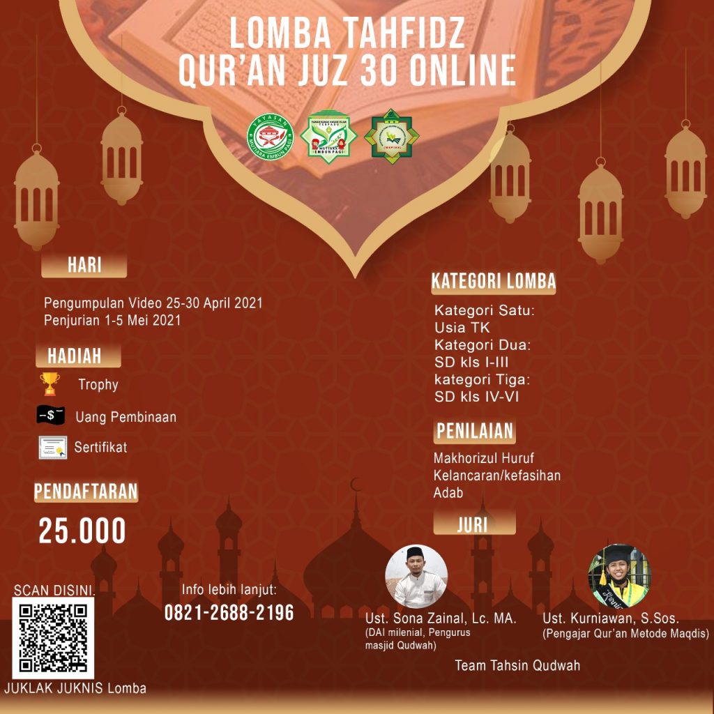 Lomba Tahfidz Sekolah Mutiara Embun Pagi